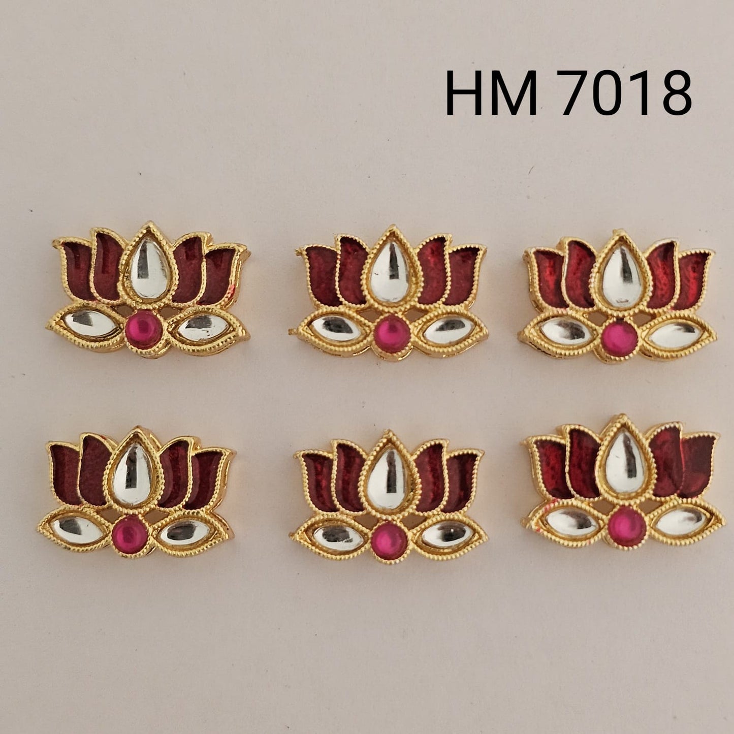 meenakari kundan 10 pcs HM.7018