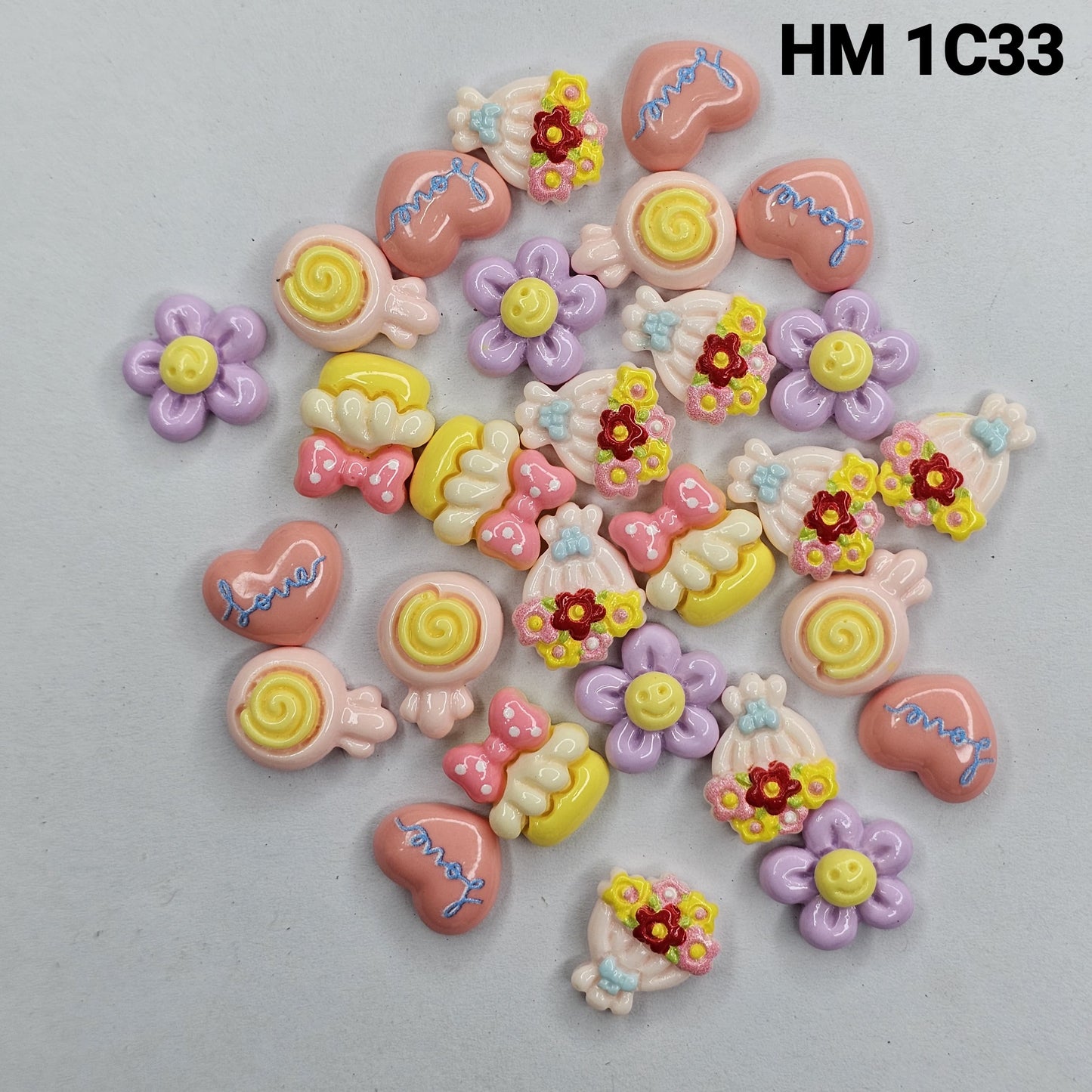 Cute UV Resin Cartoon Charms 100PCS - HM 1C33