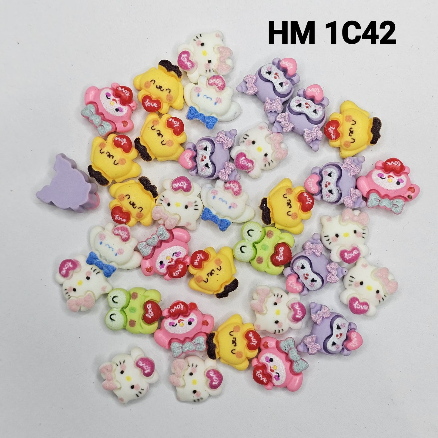 Cute UV Resin Cartoon Charms 100 pcs - HM 1C42