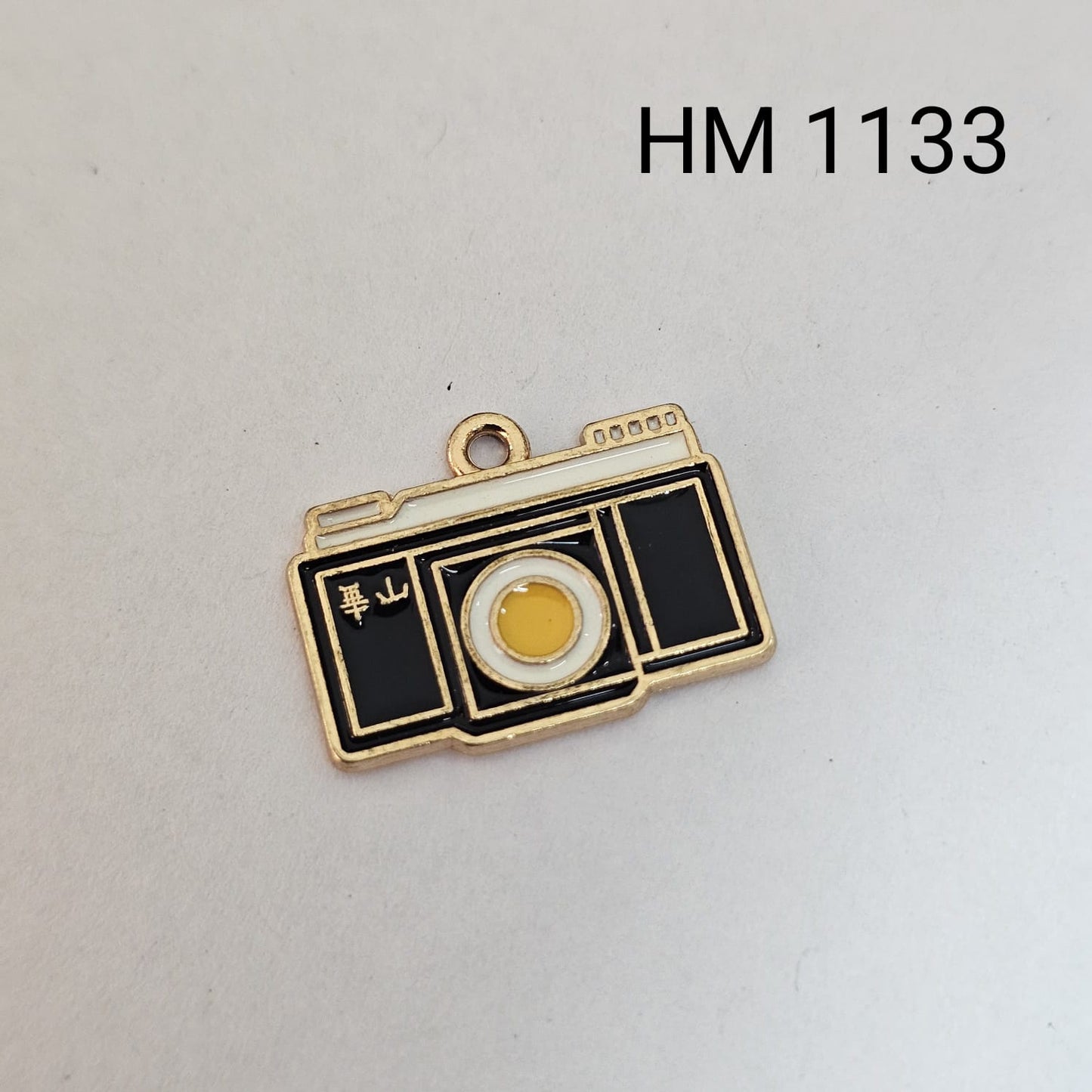 Retro Film Camera Enamel Pendant(50 pcs in one pkt)HM-1133