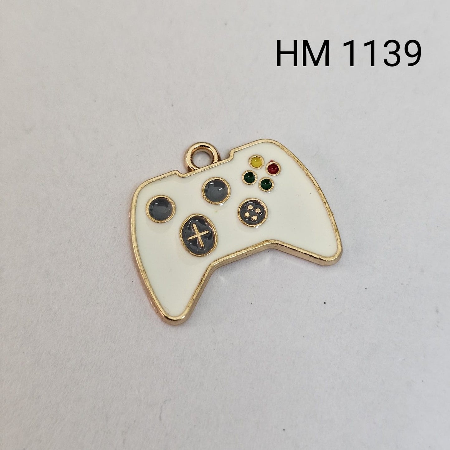 Gaming Controller Metal Enamel Charm (10 pcs in one pkt)-(HM 1139)
