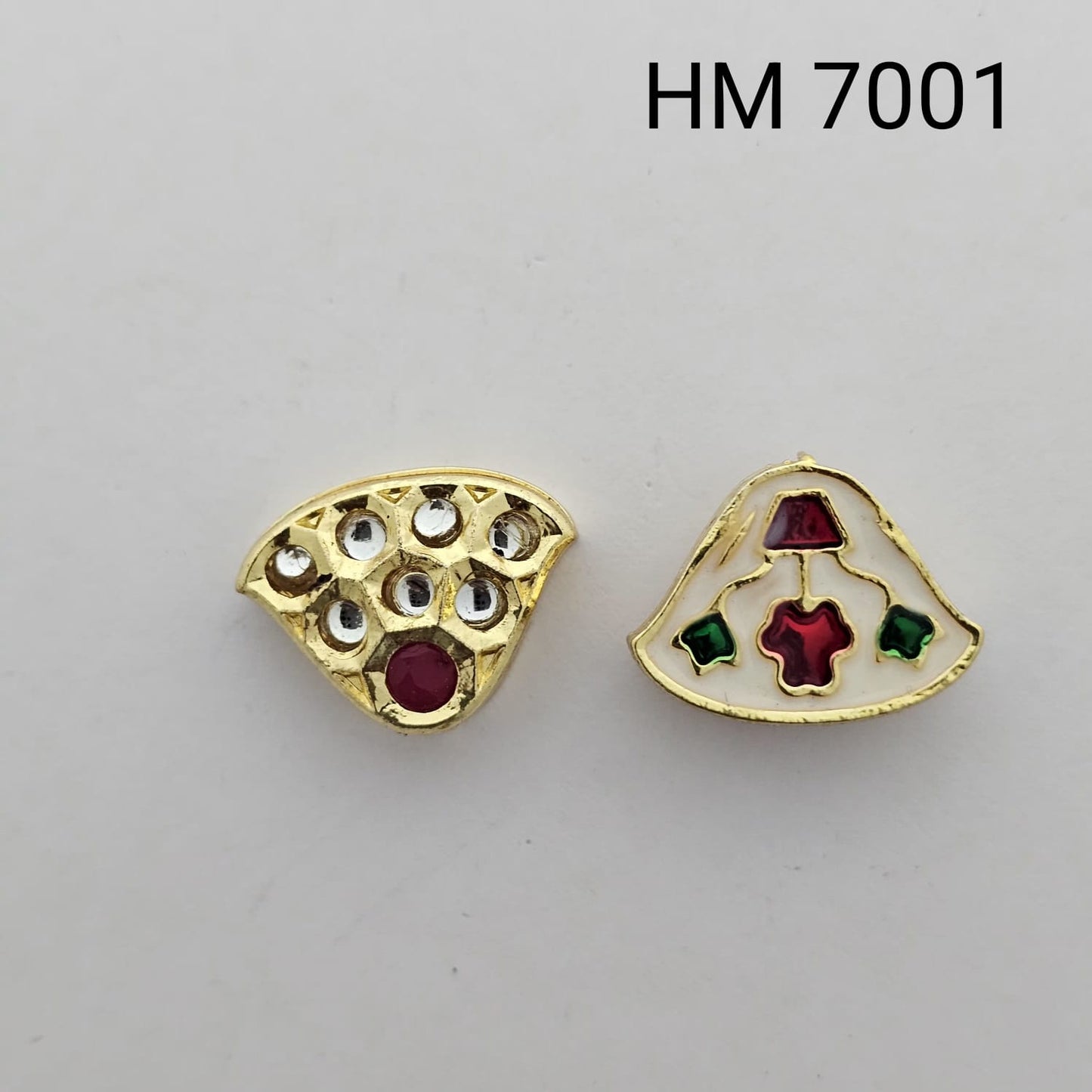 Meenakari kundan stoke 10 pcs - HM.7001