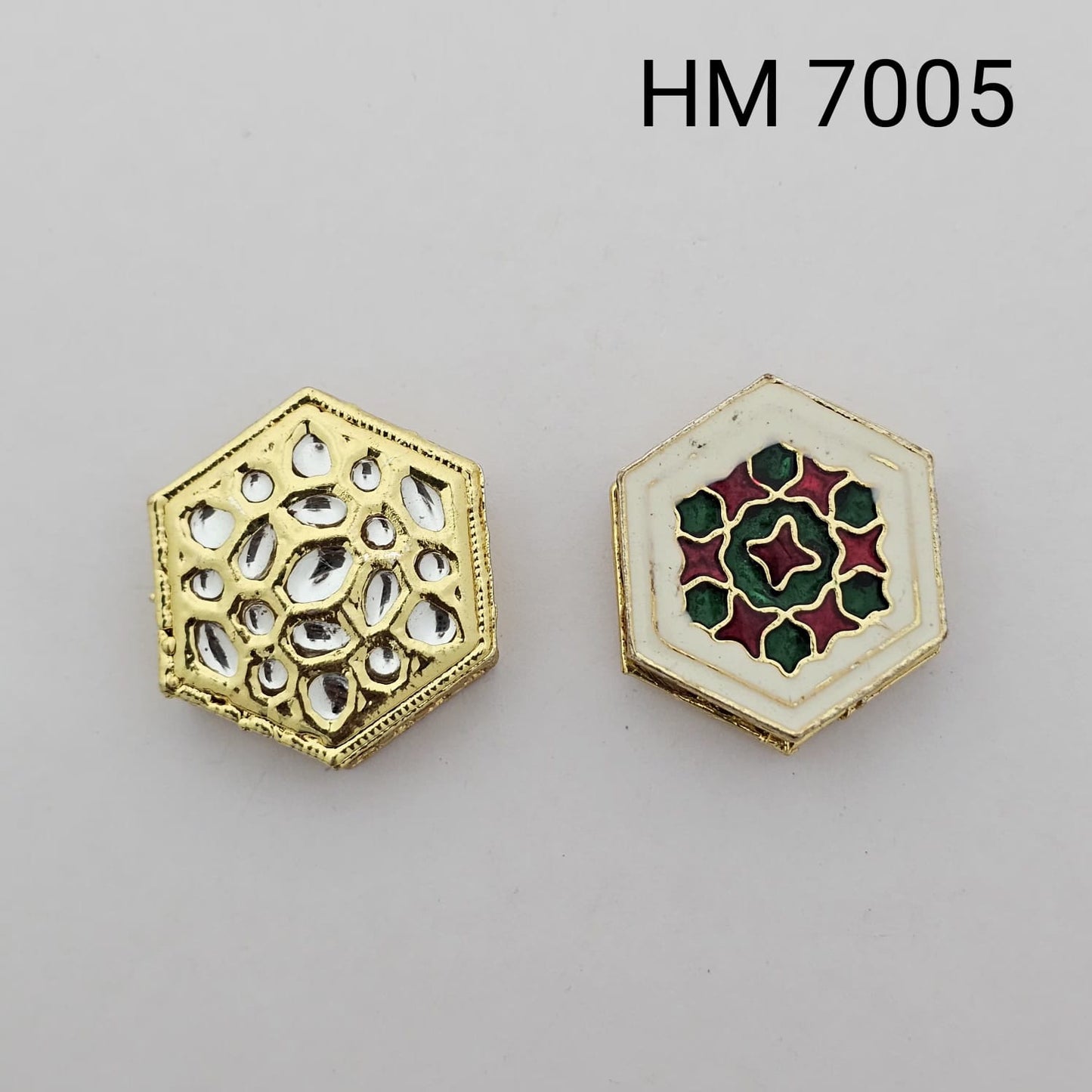 Meenakari kundan stoke 10 pcs - HM. 7005