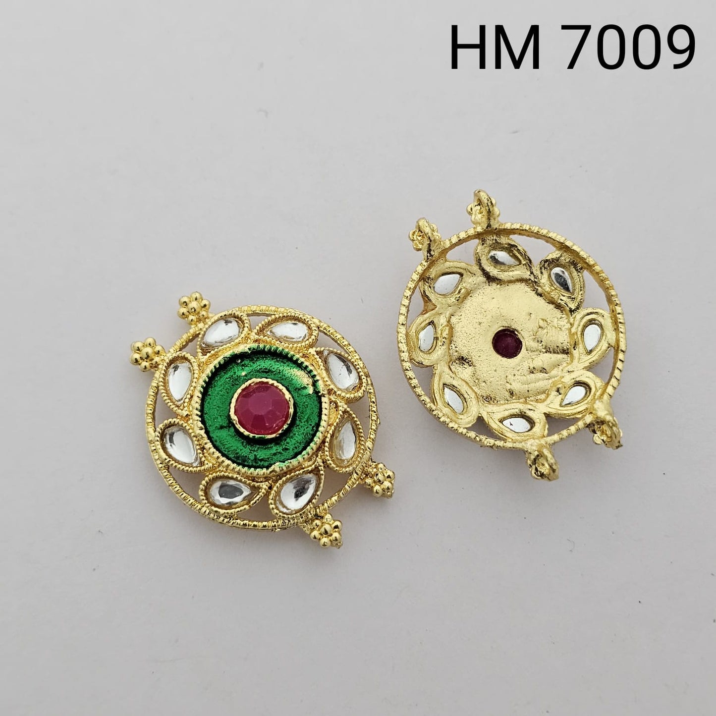 Meenakari kundan stoke 10 pcs - HM.7009