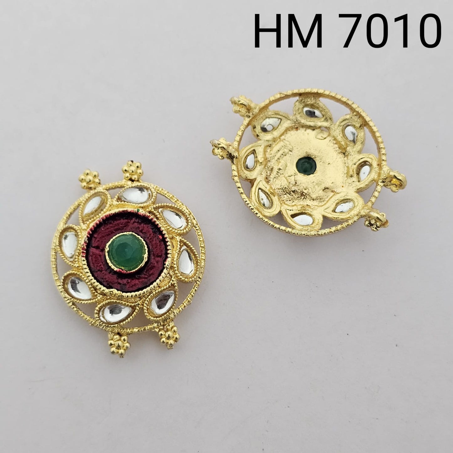 Meenakari kundan stoke 10 pcs - HM.7010