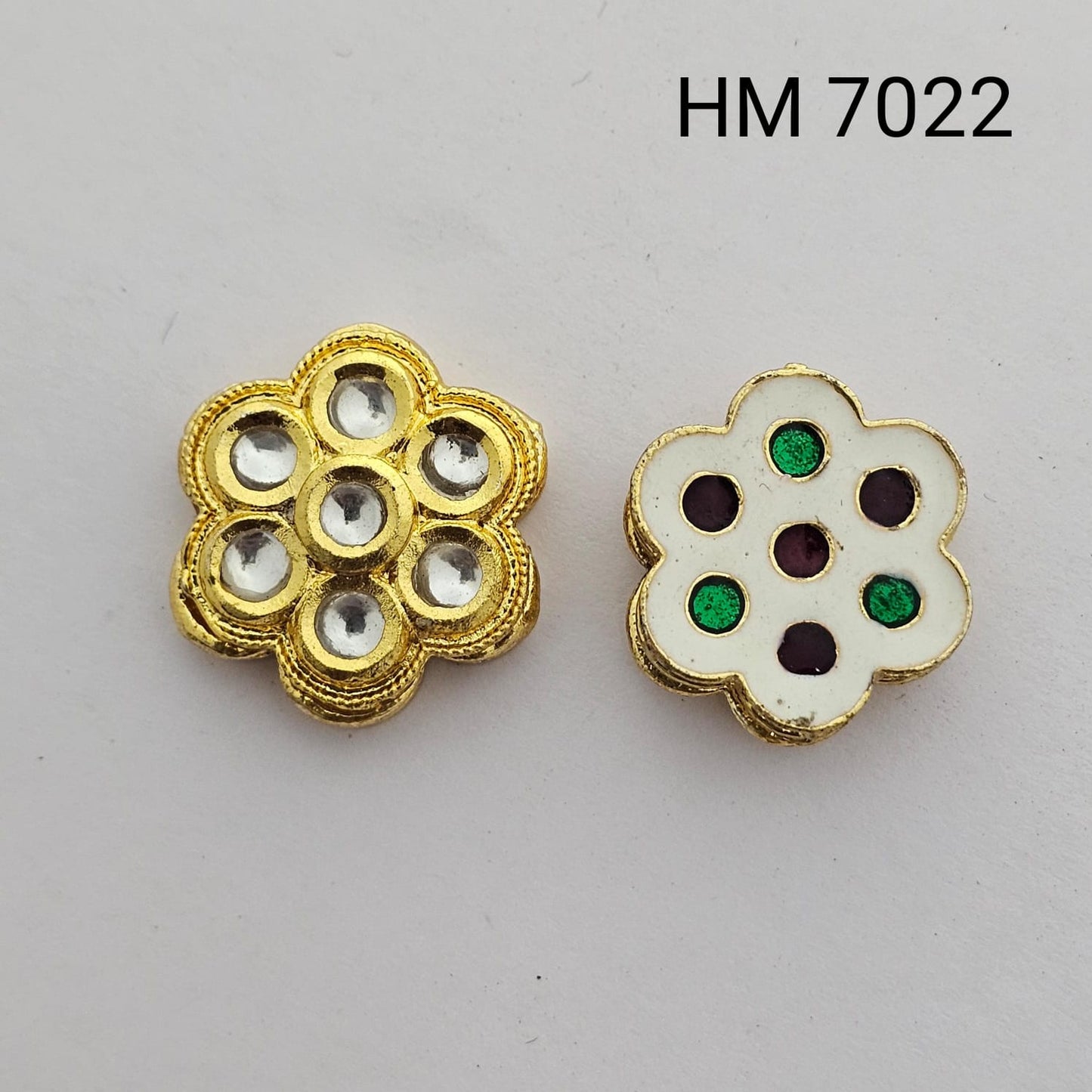 Meenakari kundan 10 pcs HM.7022