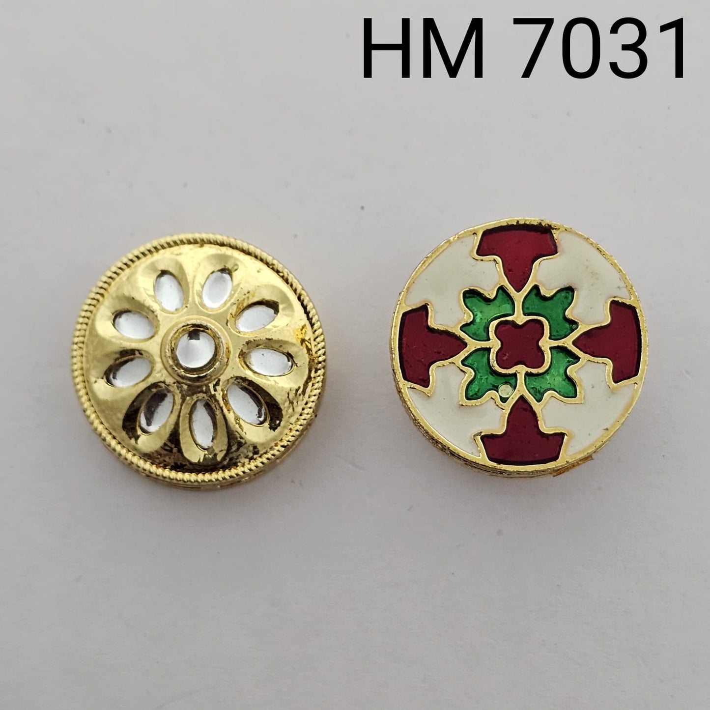 Meenakari kundan 10 pcs HM. 7031