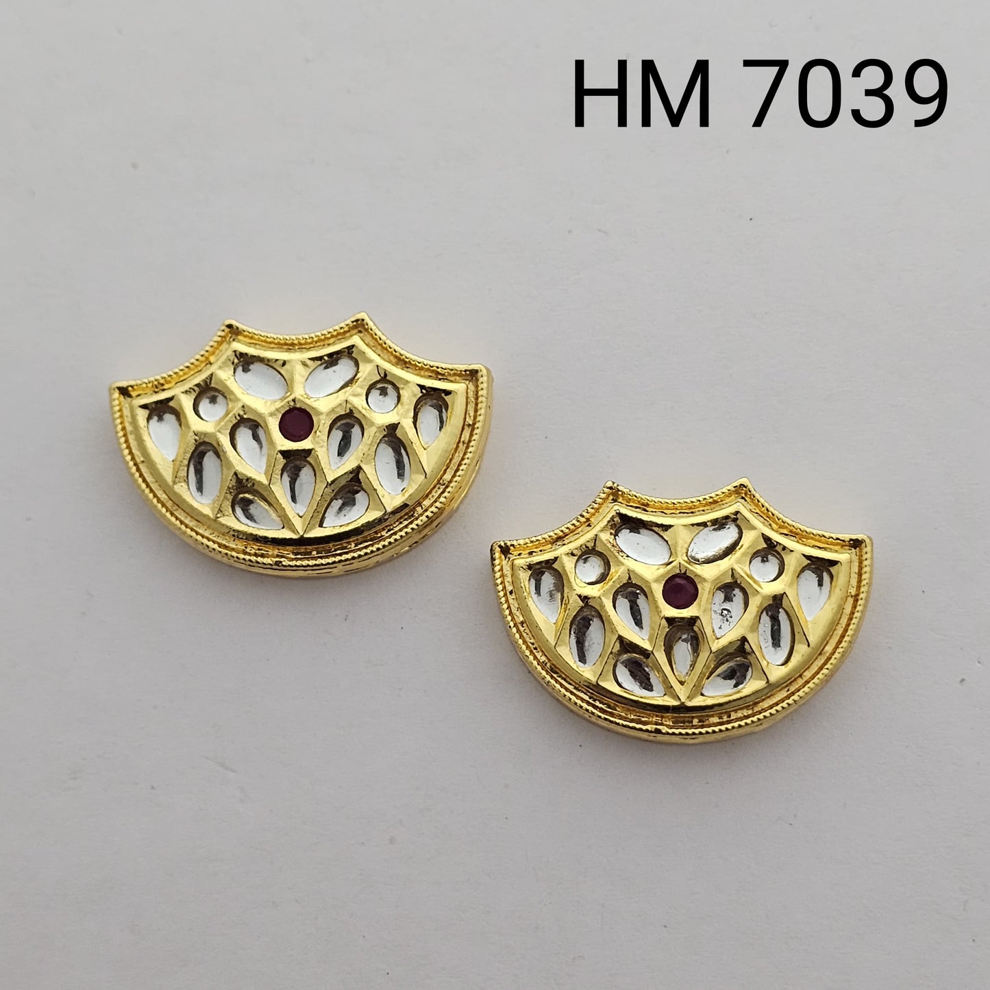 Meenakari kundan 10 pcs HM. 7039