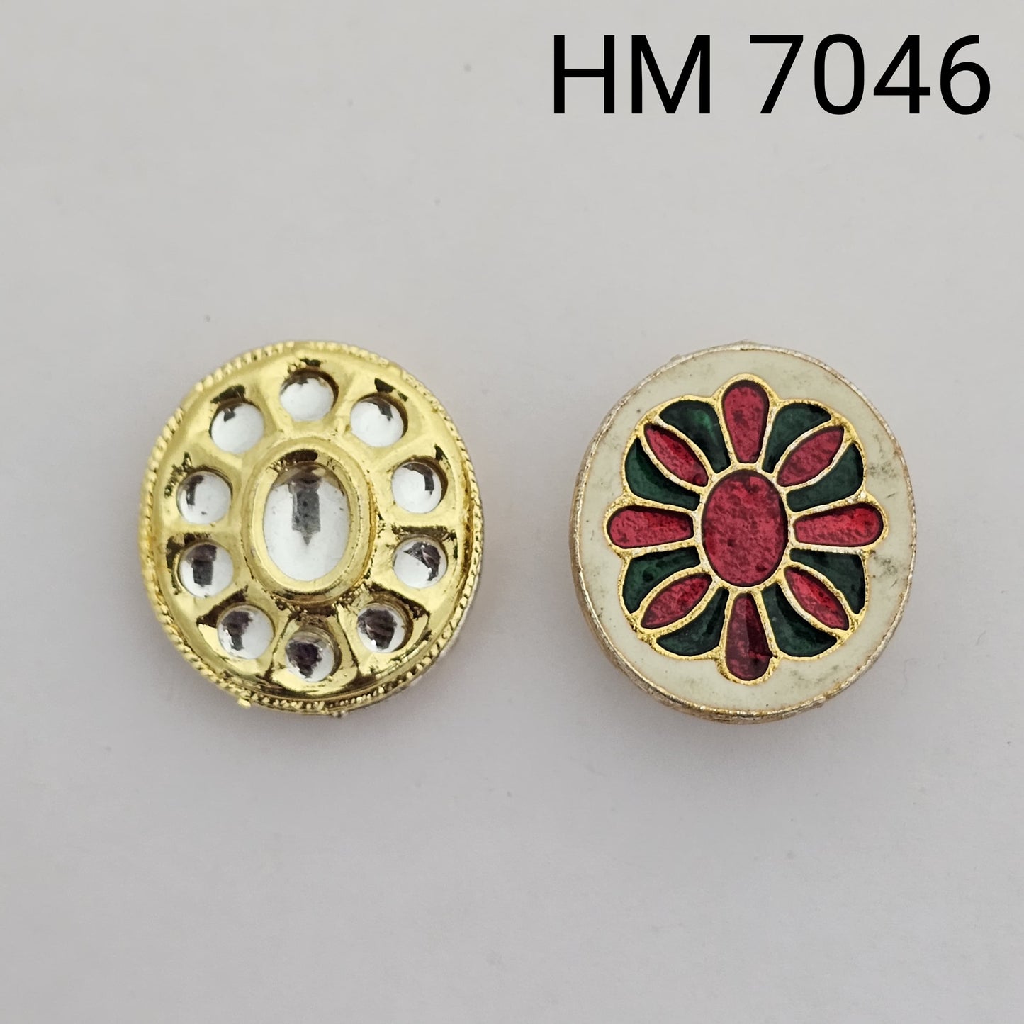 Meenakari kundan 10 pcs HM. 7046