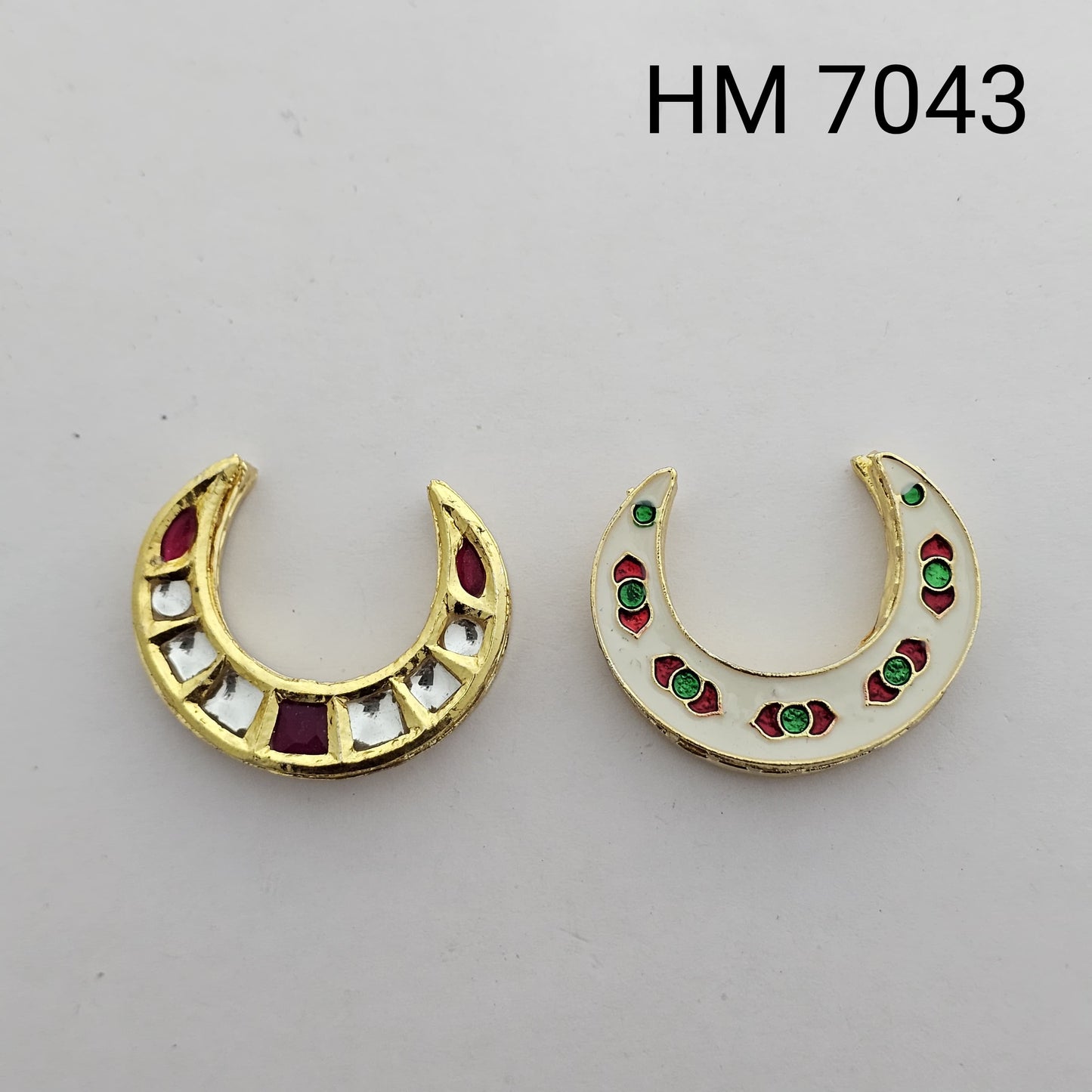 Meenakari kundan 10 pcs HM. 7043