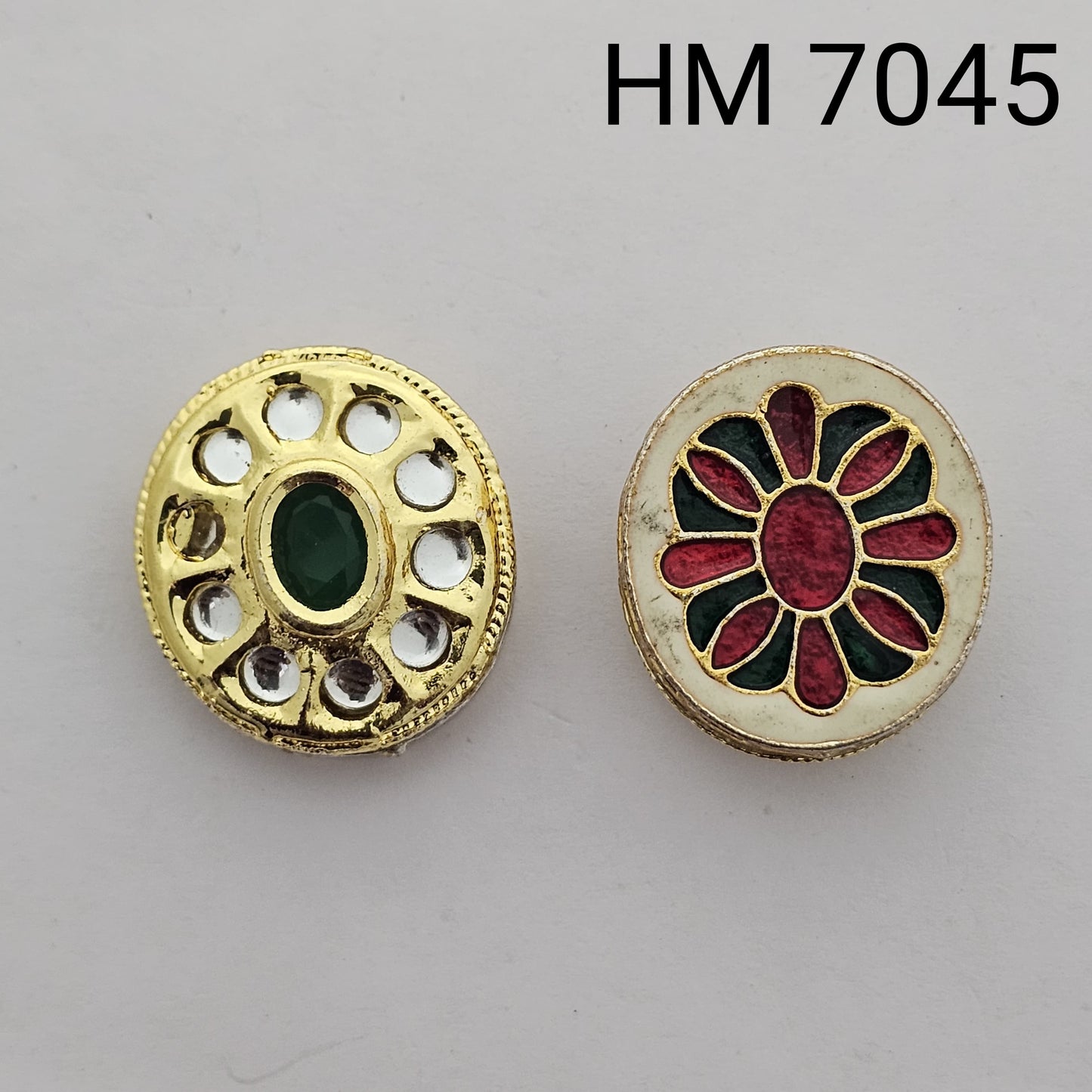 Meenakari kundan 10 pcs HM. 7045