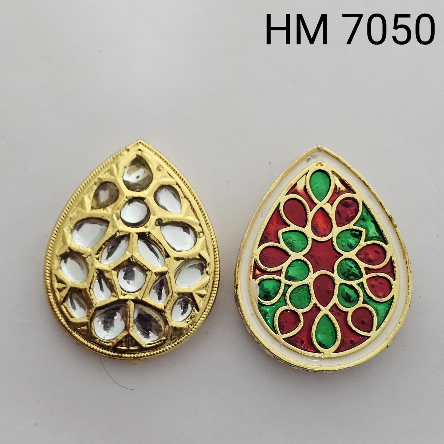 Meenakari kundan 10 pcs HM. 7050