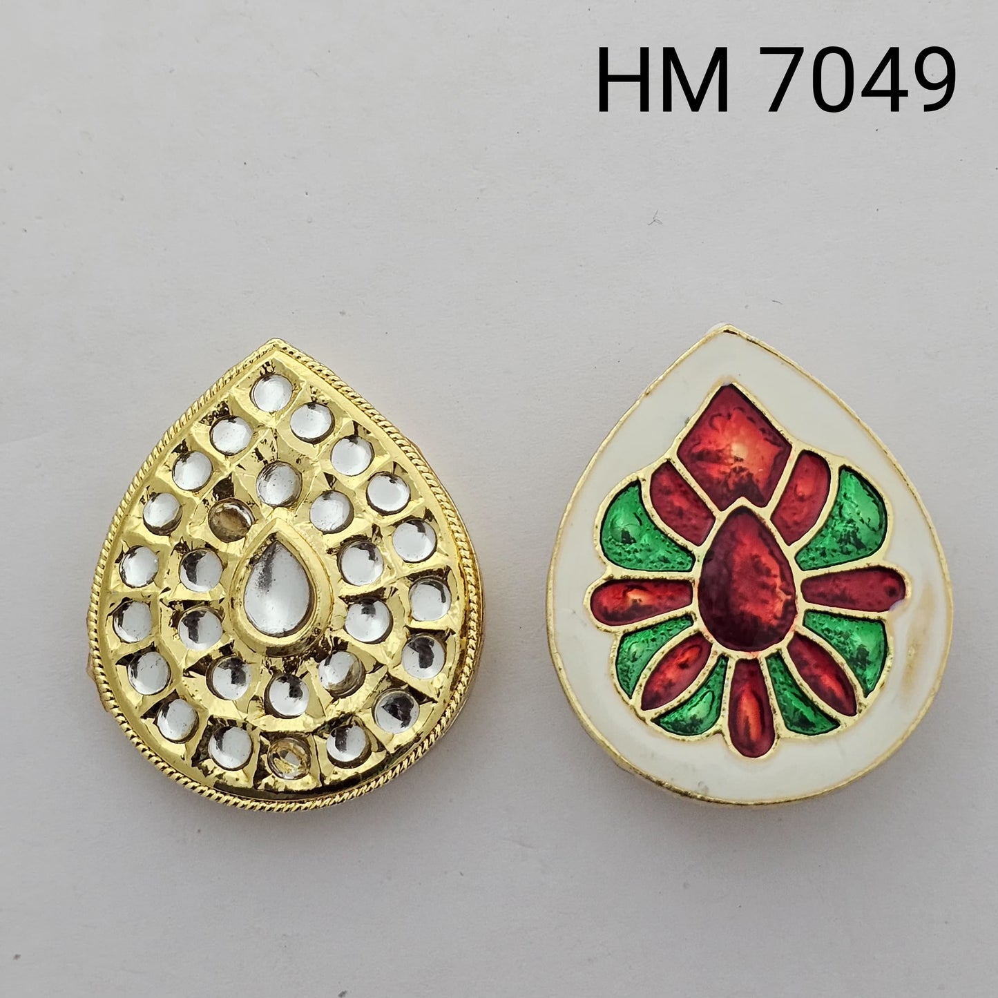 Meenakari kundan 10 pcs HM. 7049