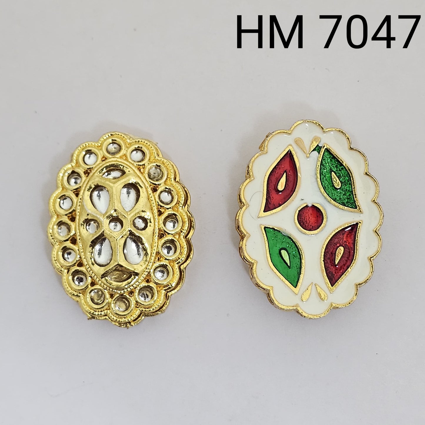 Meenakari kundan 10 pcs HM. 7047