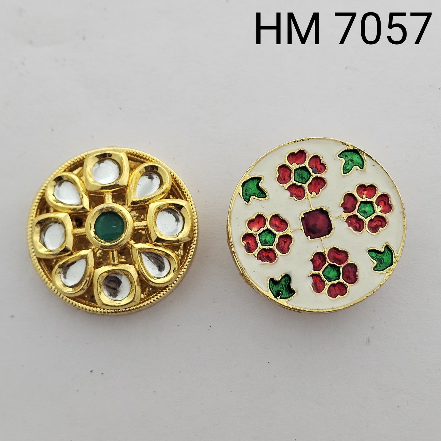 Meenakari kundan 10 pcs HM.7057