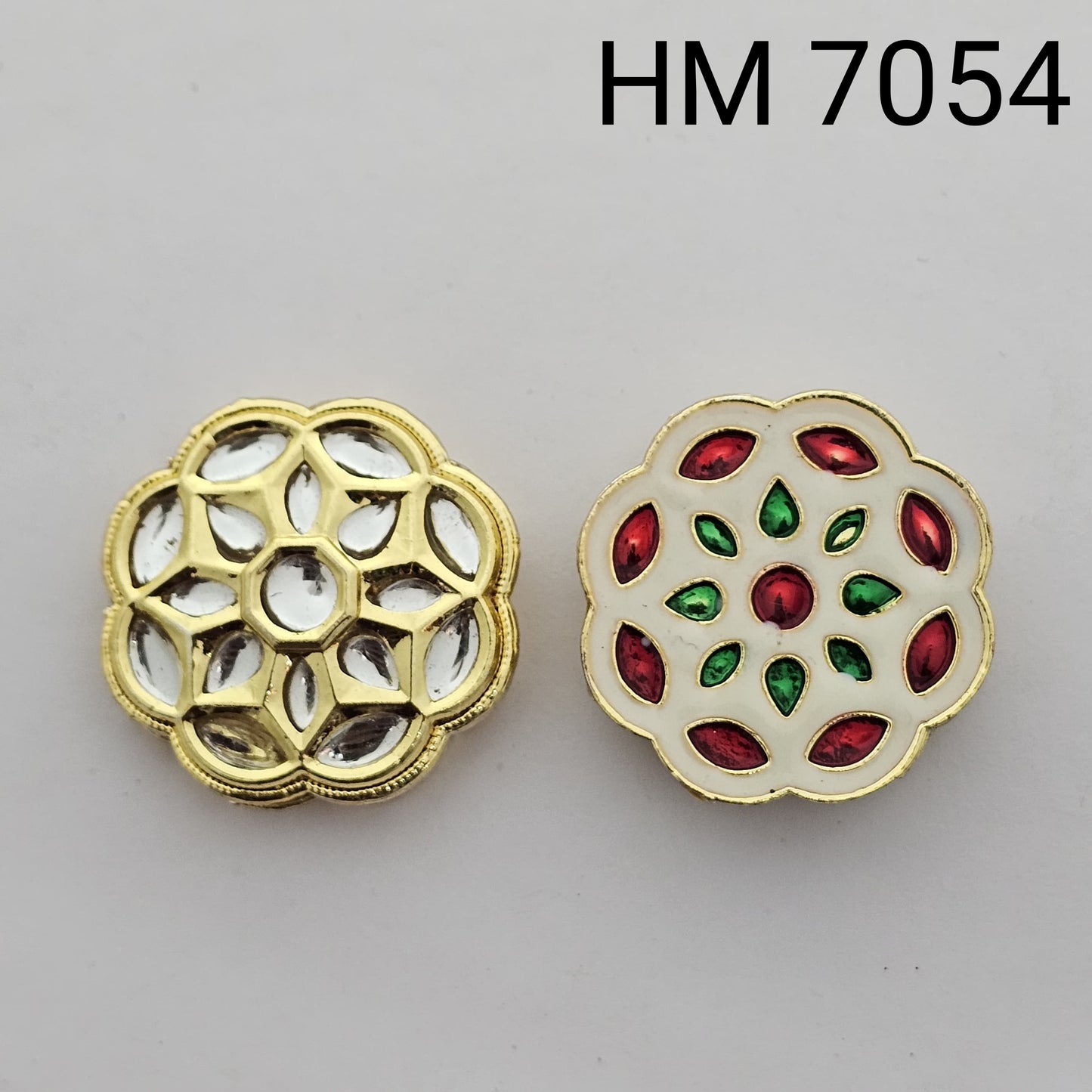 Meenakari kundan 10 pcs HM.7054