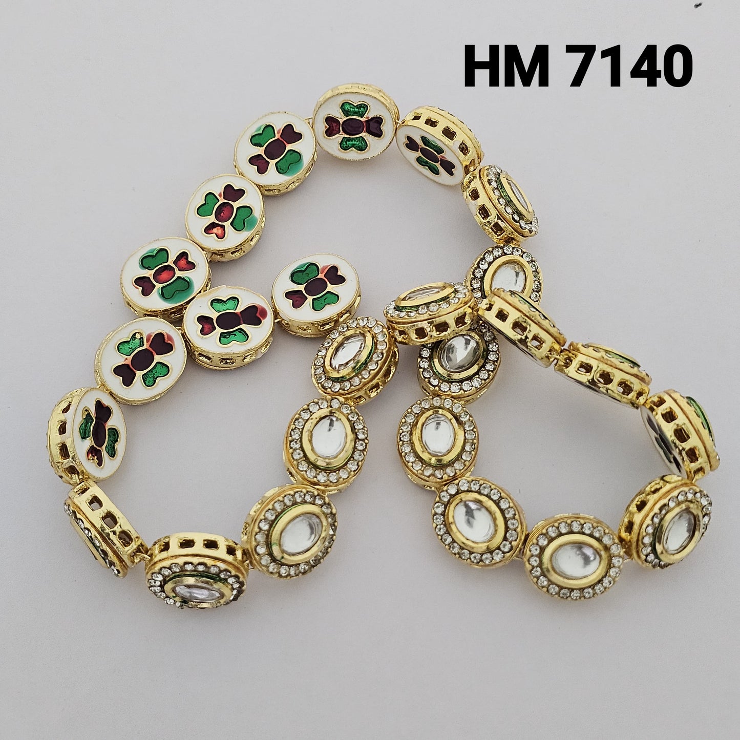 Traditional Kundan Meenakari Gold Plated PENDANT 25 pcs (HM 7140)