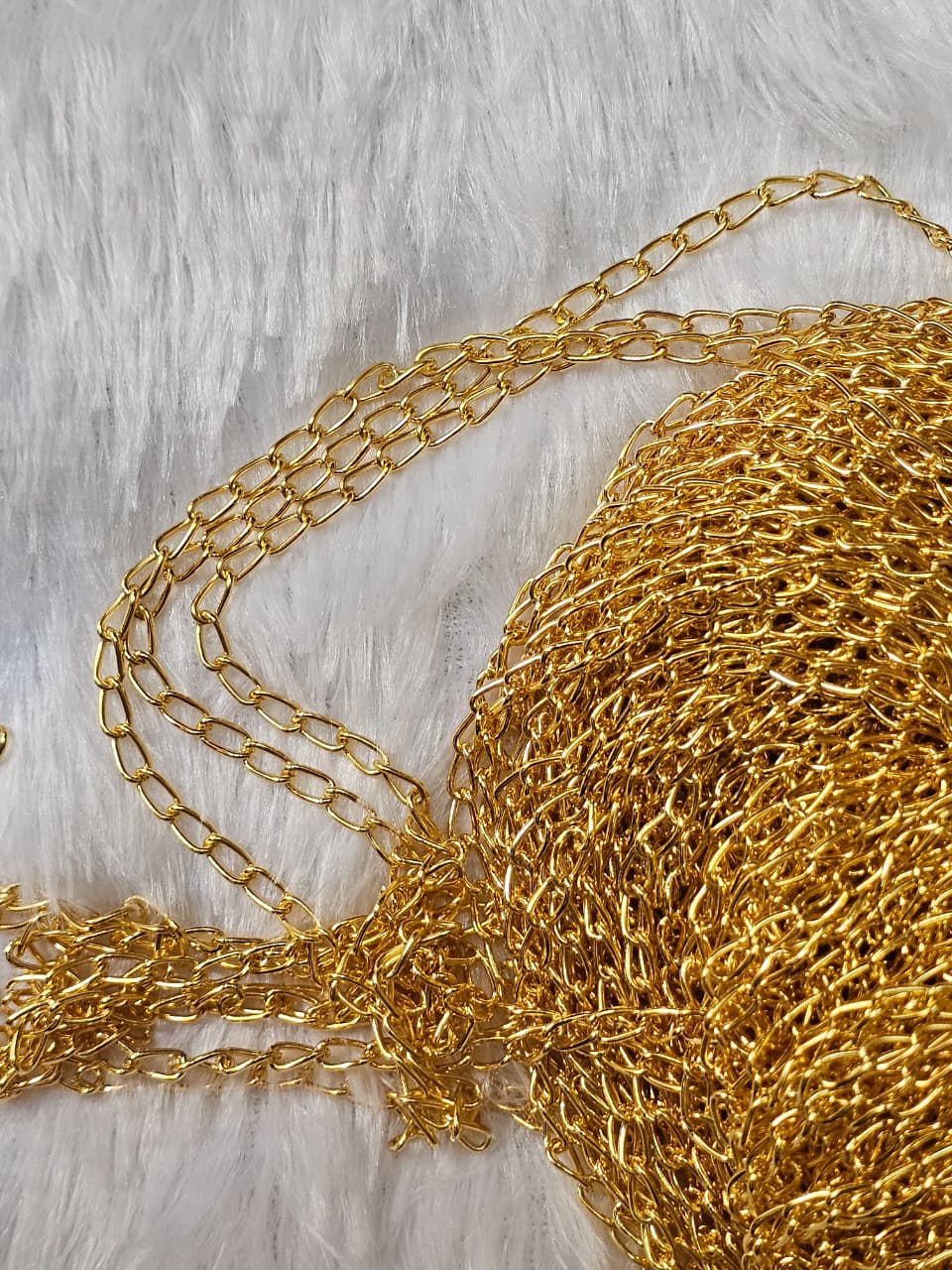 chains 28m loos Lambi kadi gold ( 500 gm bag )