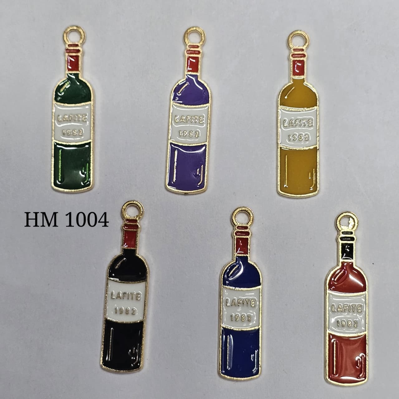 Bottle charms ( 100 pcs mix random colors ) HM 1004