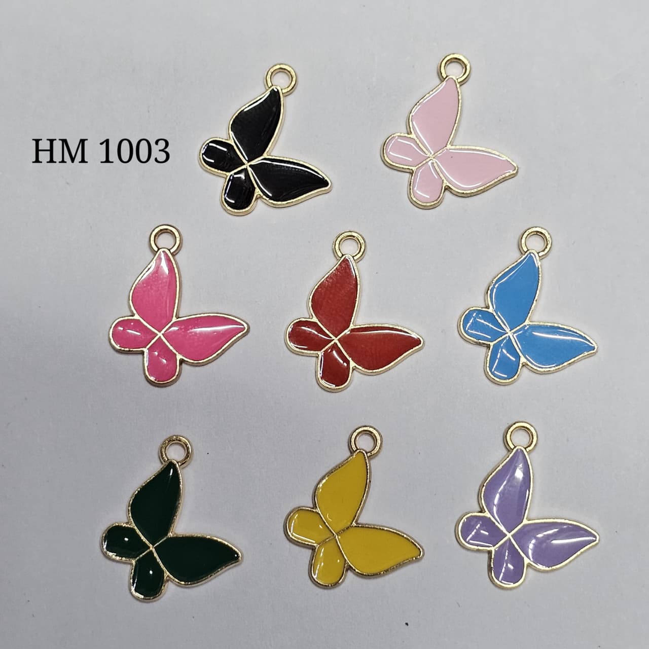 Butterfly charms random colors ( 500 pcs mix ) HM 1003