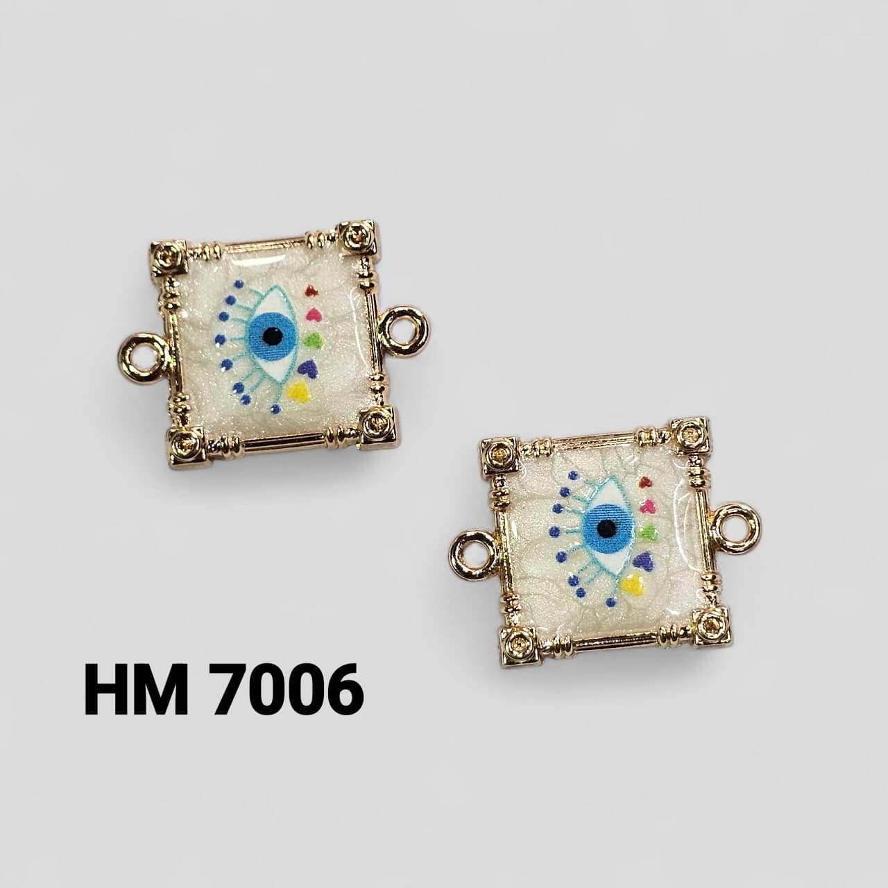 RESIN EVILEYE CHARMS FOR RAKHI 50 PCS ( HM 7006 )