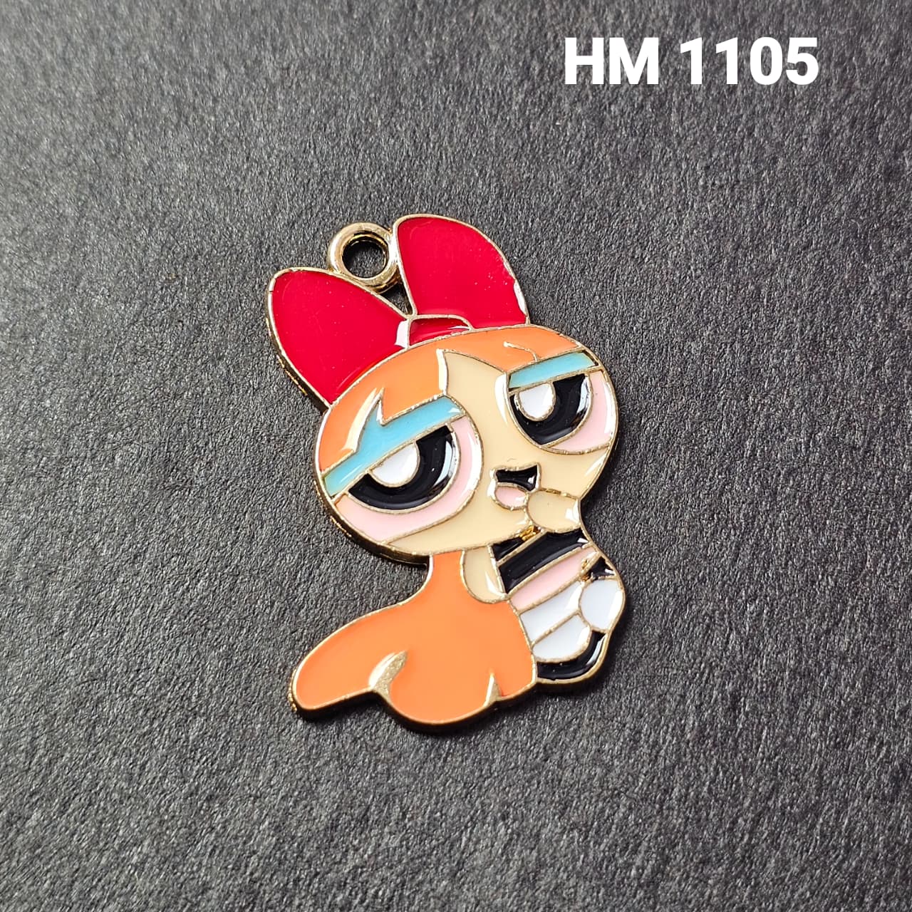 Cute Cartoon Girl Enamel Charm 1105