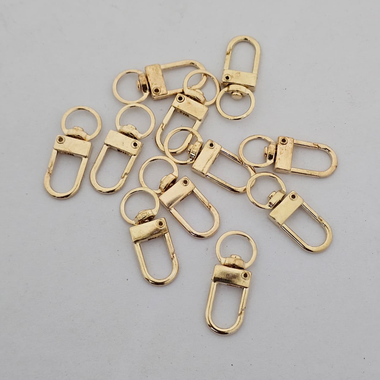 Premium Gold Plated Keychain Lobster Clasp with Ring