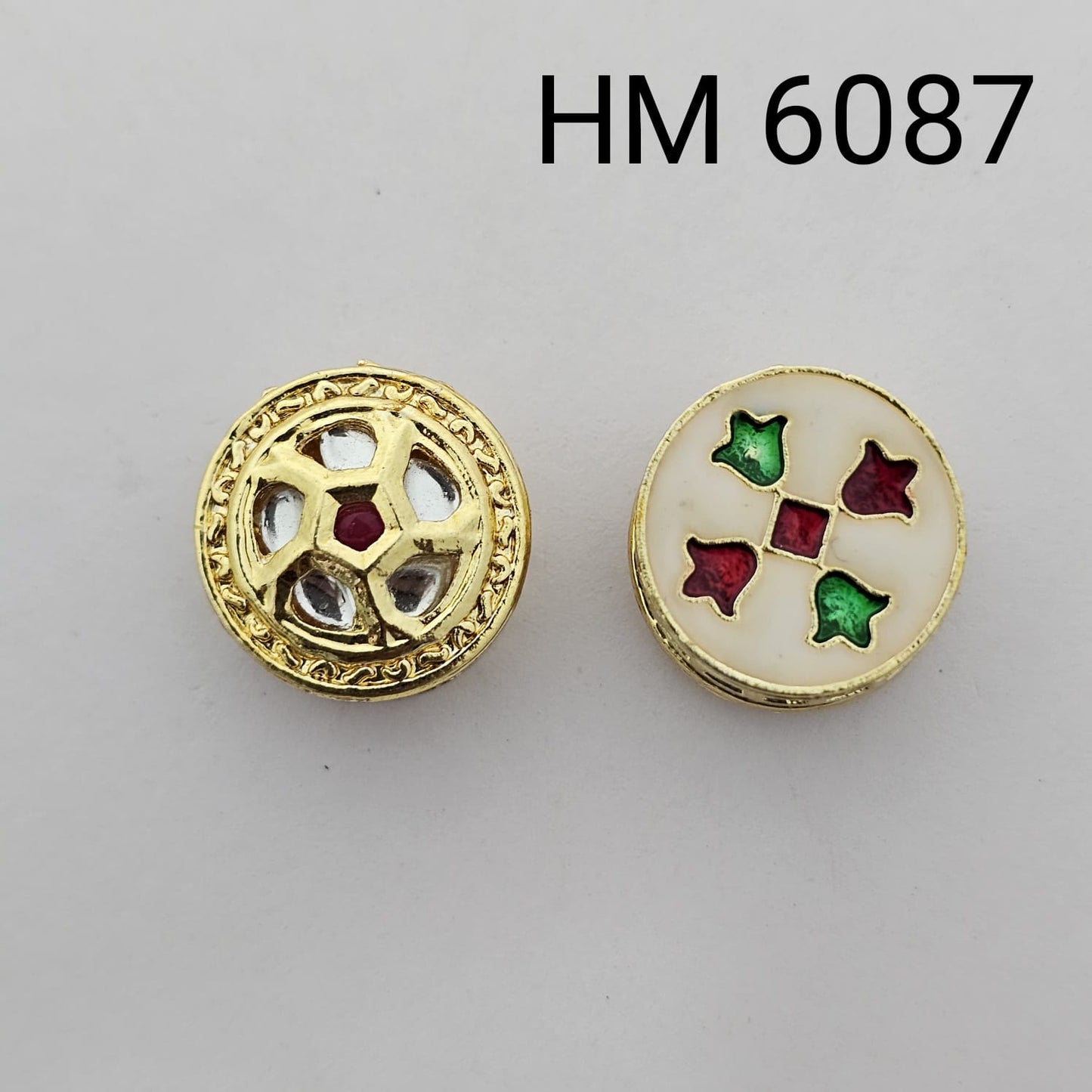 Meenakari kundan stoke 10 pcs - HM.6087