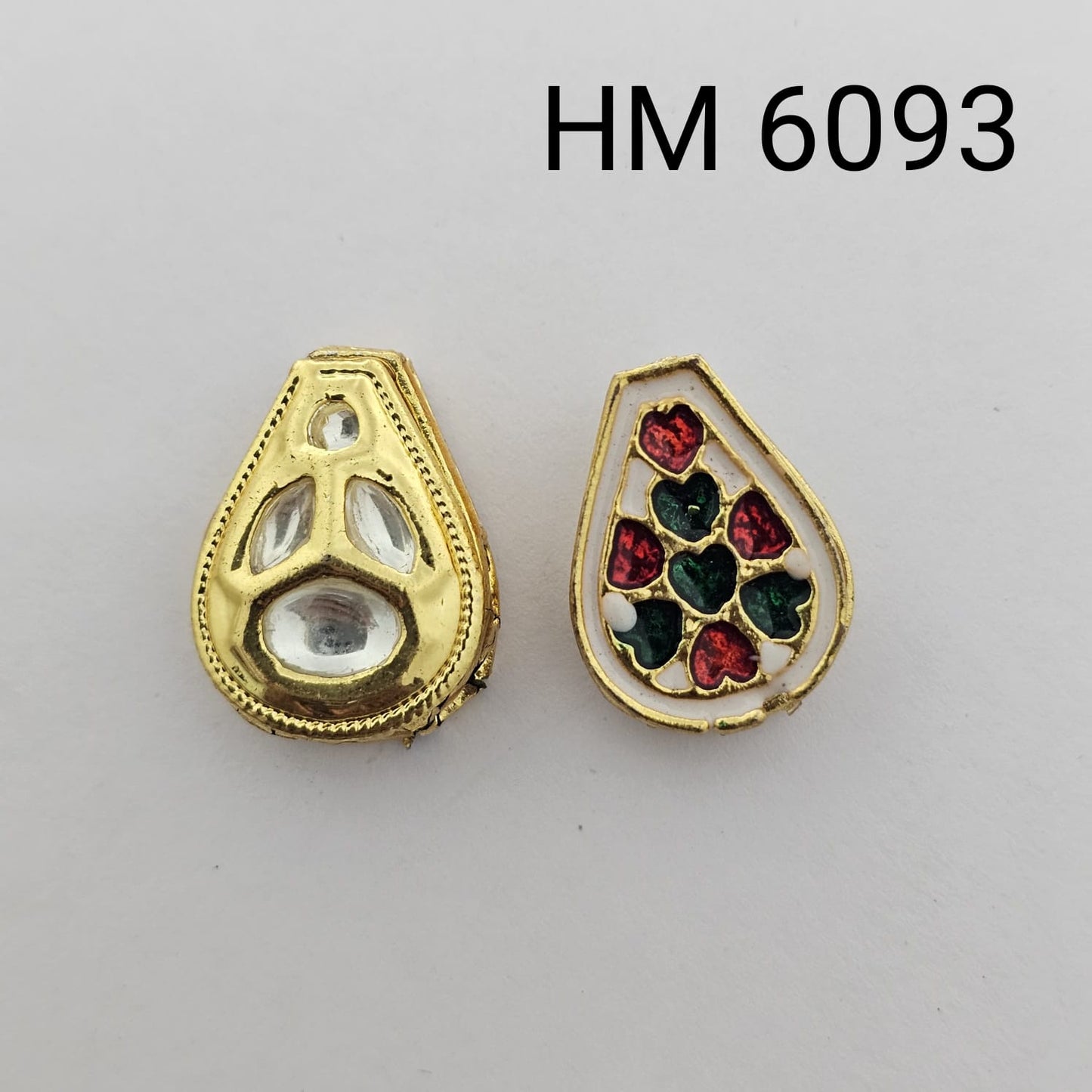 Meenakari kundan stoke 10 pcs - HM..6093