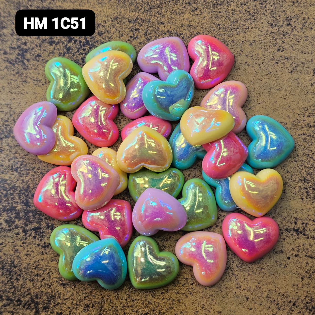 NEW UV CHARMS 100 PCS MIX COLOURE - HM 1C51