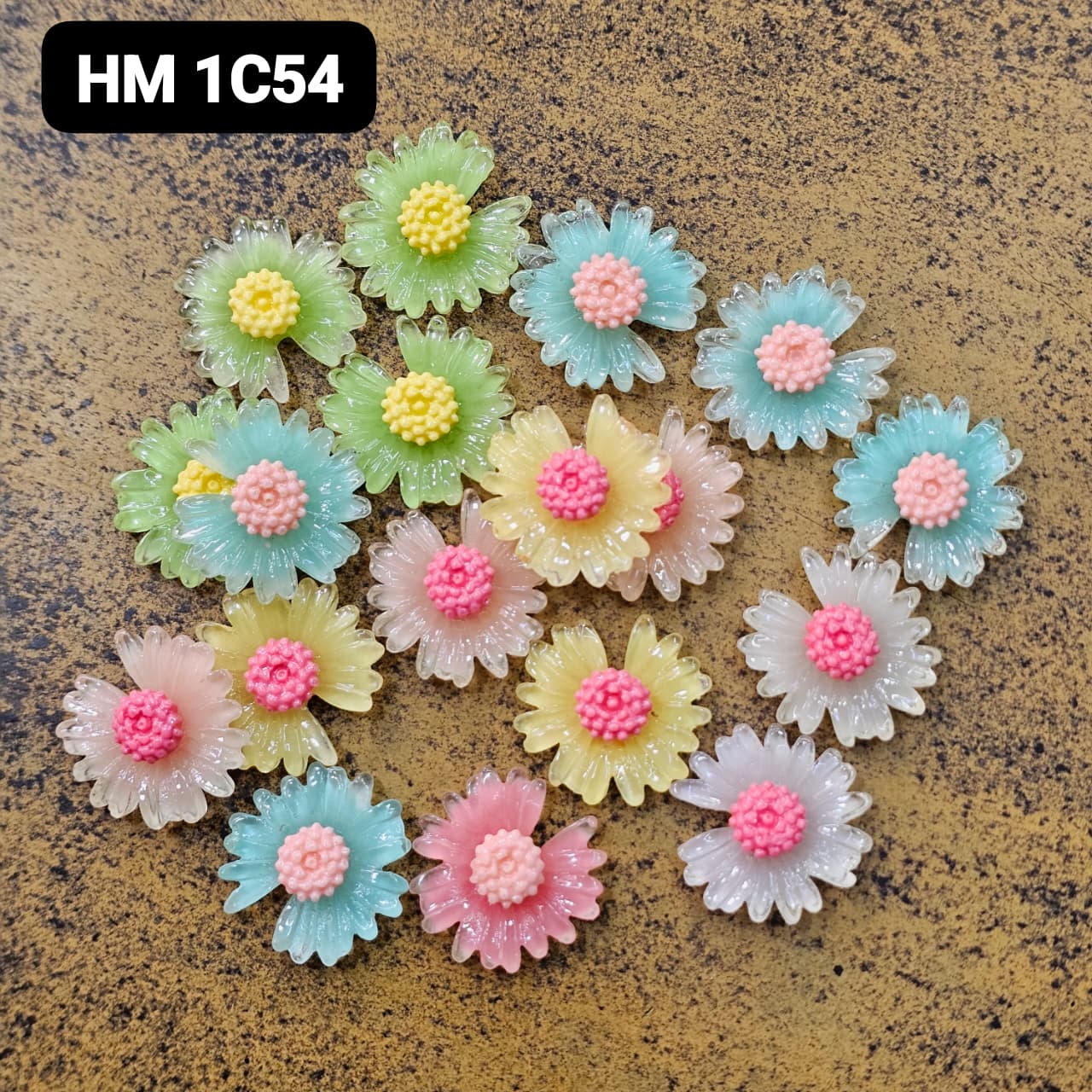 NEW UV CHARMS 100 PCS MIX COLOURE - HM 1C54
