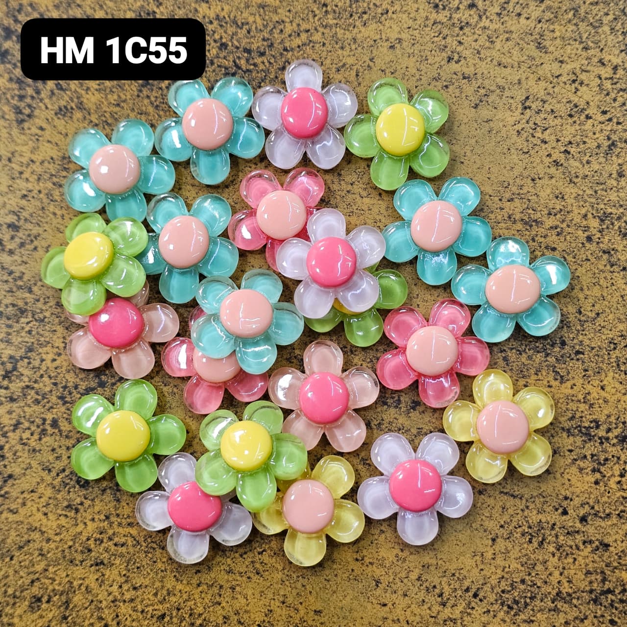 NEW UV CHARMS 100 PCS MIX COLOURE - HM 1C55