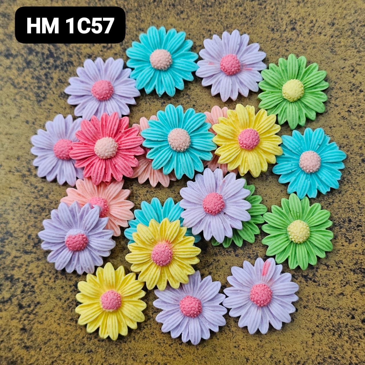 NEW UV CHARMS 100 PCS MIX COLOURE - HM 1C57