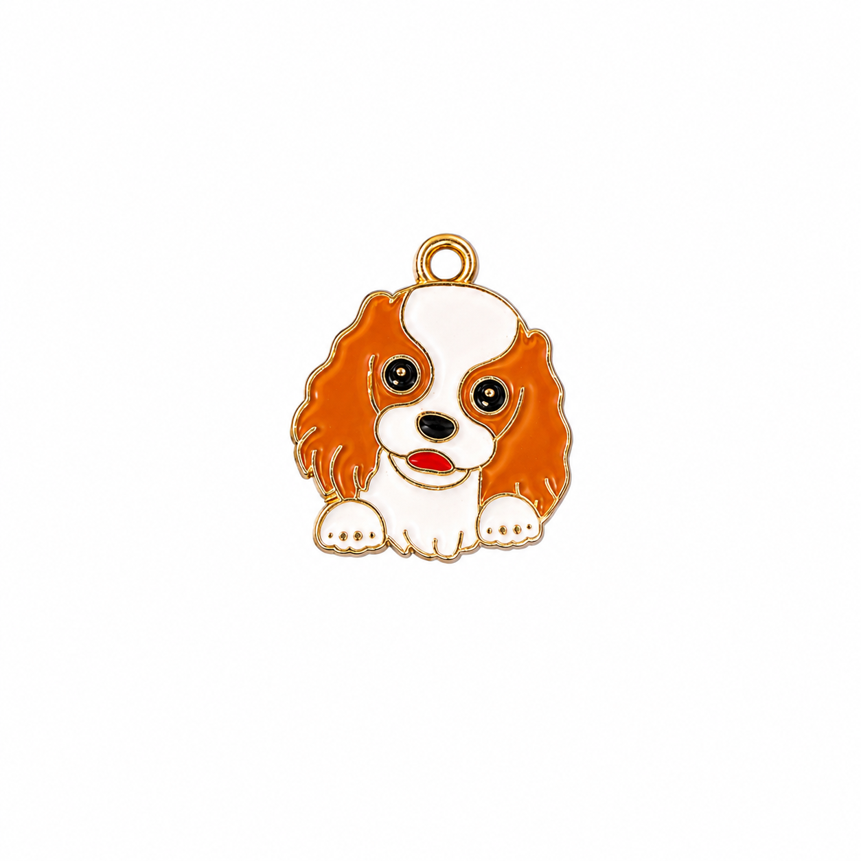 Charlie Dog Enamel Charms - 10 Pcs