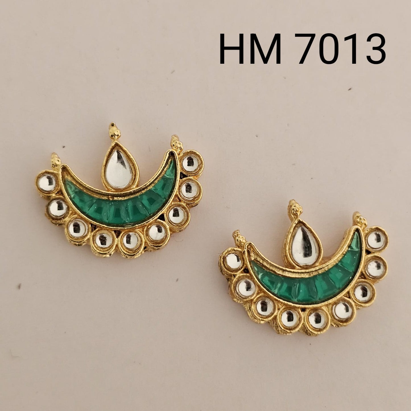 Meenakari kundan stone 12 pcs - HM.7013