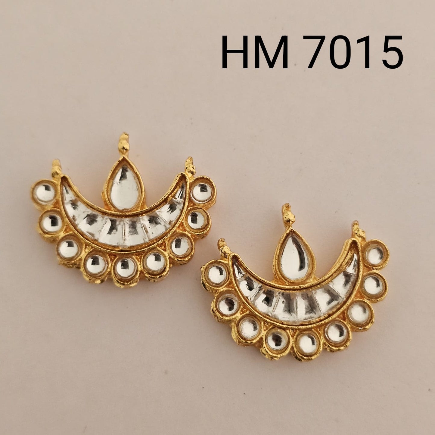 Meenakari kundan stone 12 pcs - HM.7015