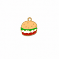 Burger Enamel Charms - 10 Pcs