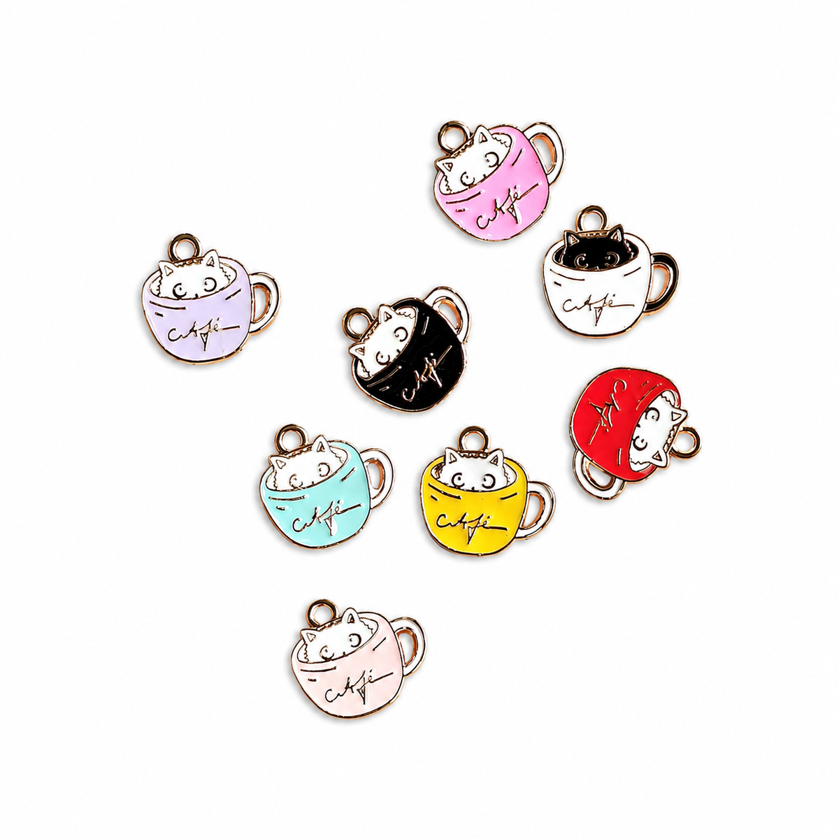 Cute Cafe Cat Charms