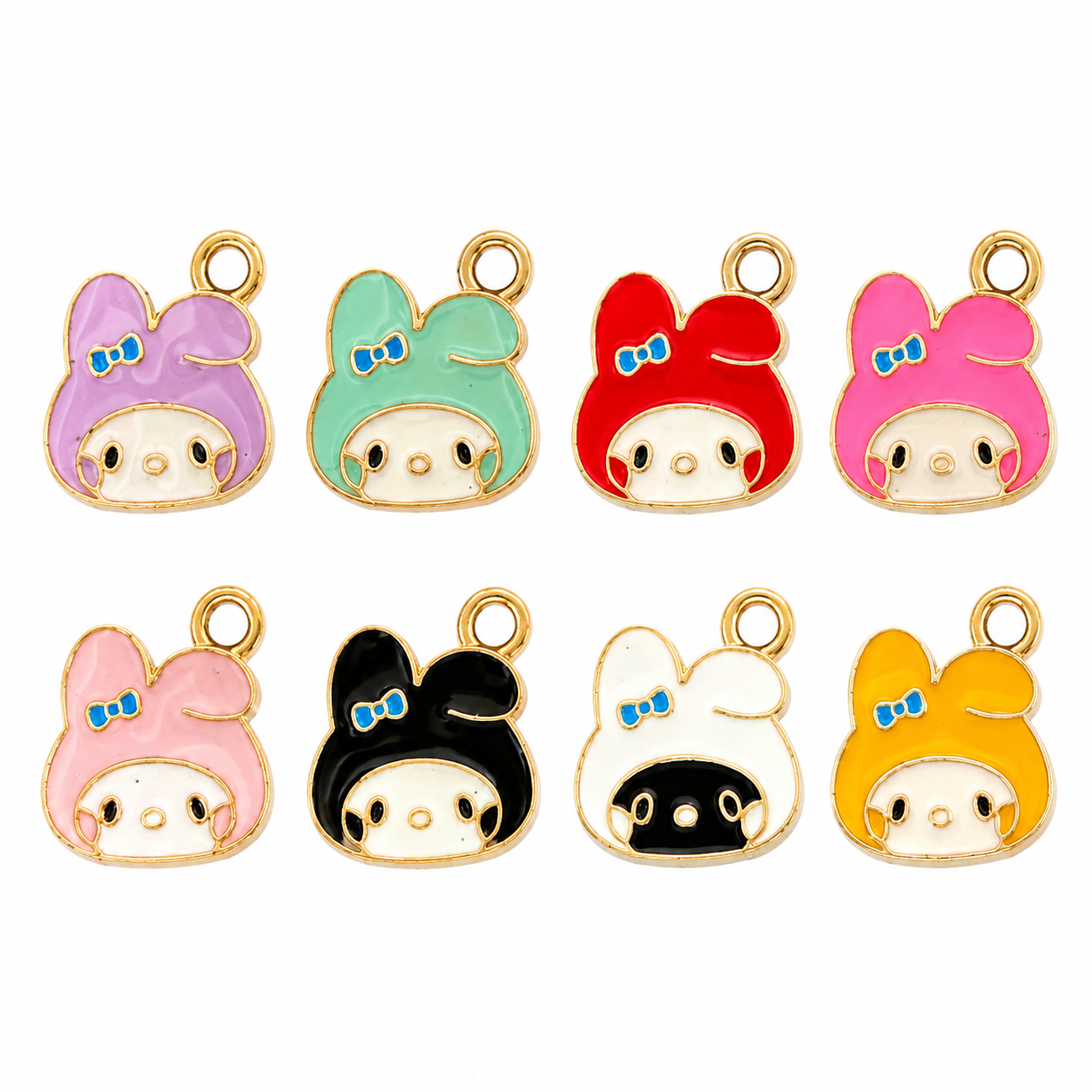 Cute Bunny Charms - 100 pcs