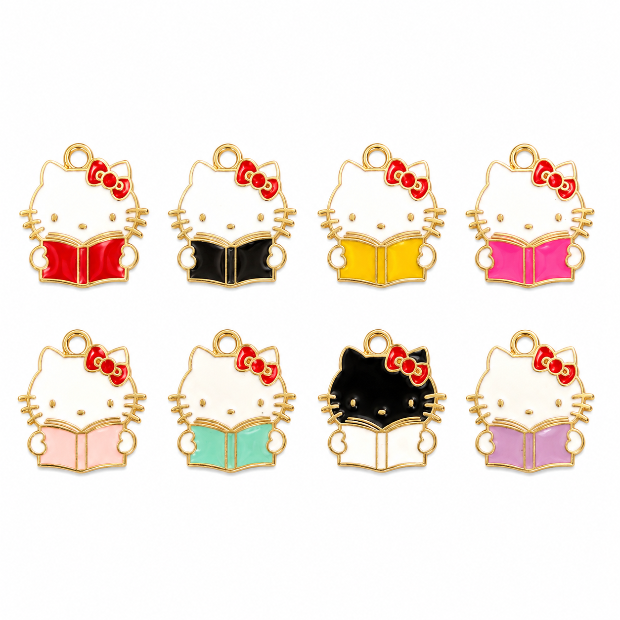 Kitty Book Charms - 100 pcs