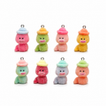 Cute Colorful Baby Duck Plush Charms for Keychains, Bags & DIY Crafts 8pcs