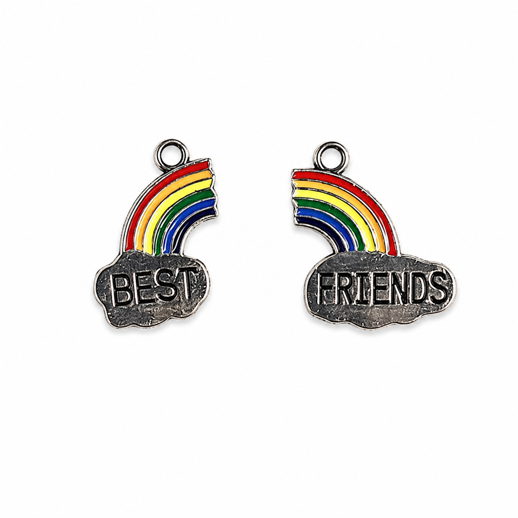 Pair Best Friend Rainbow Charms