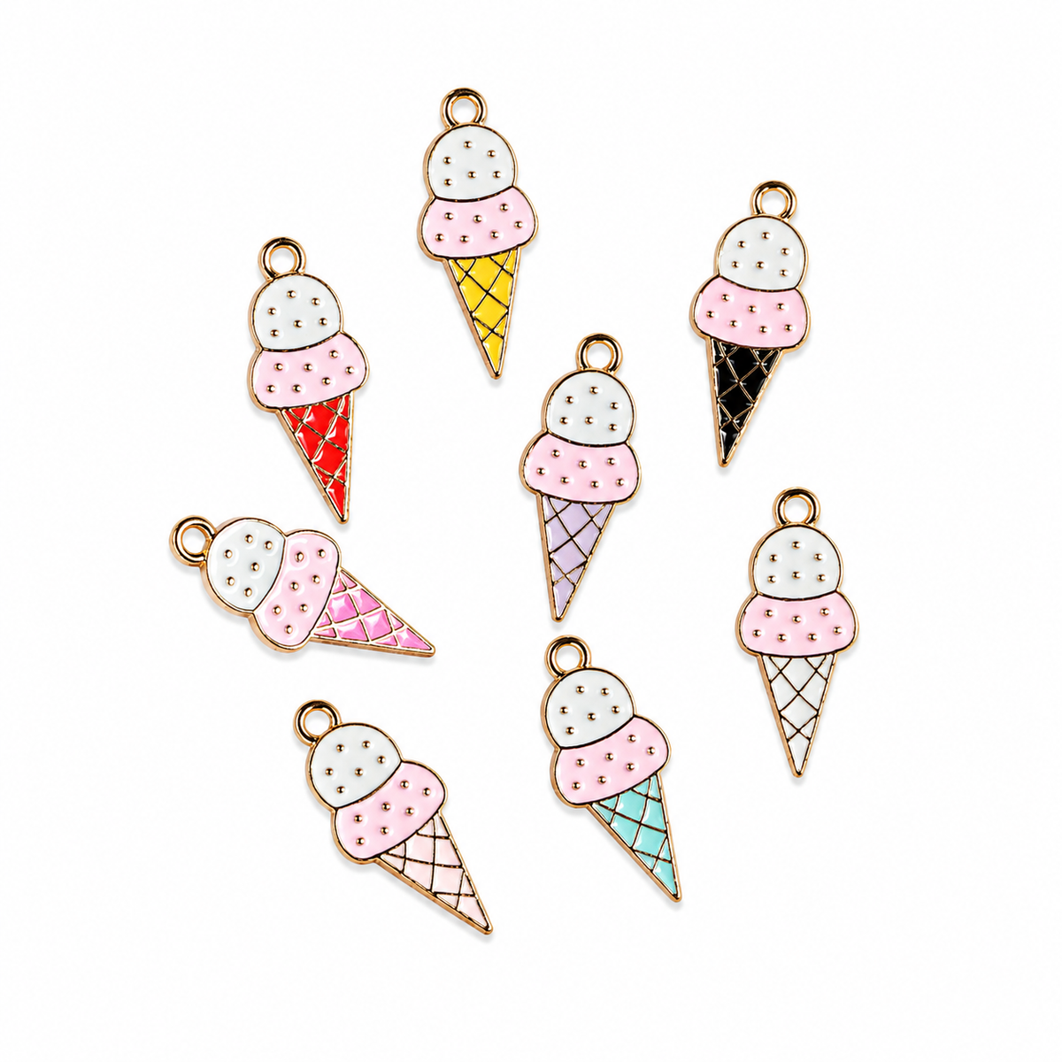 Colourful Double Scotch Ice Cream Charms