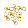 Premium Gold Swivel Snap Hook Metal Clasp for Keychain, Bag & Craft Accessories(PACK OF 100PCS)
