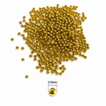 2.5mm Golden Spacer Beads for Jewelry Making | Round Loose Craft Beads(1 PACK OF 1kg)