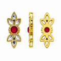 Floral Kundan Stone Embellishment | Premium Jewellery Making Kundan(PACK OF 10PCS)