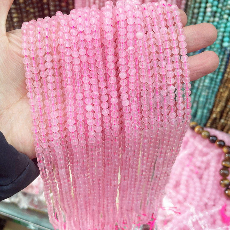MULTICOLOUR NATURAL CRYSTAL BEADS (8 mm)