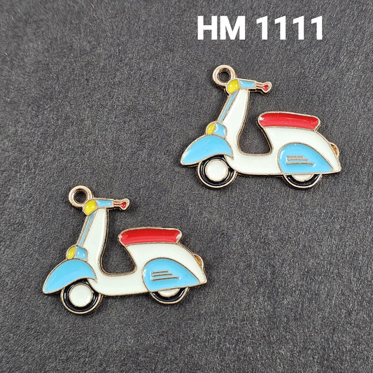 Vintage Scooter Metal Charm / Pendant – HM 1111
