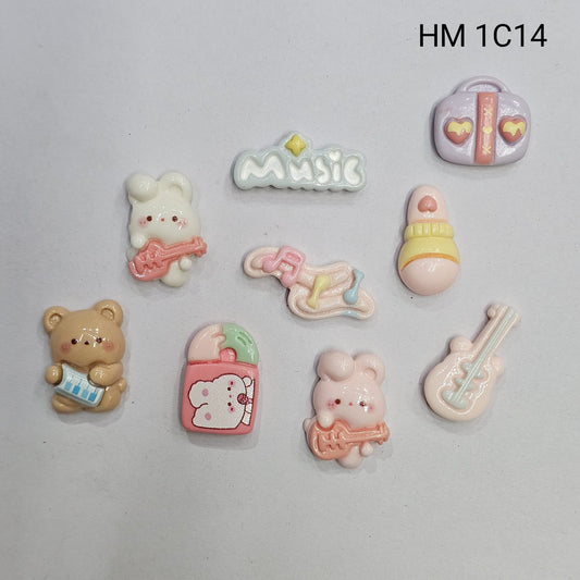 Cute UV Resin Cartoon Charms 100 PCS - HM 1C14