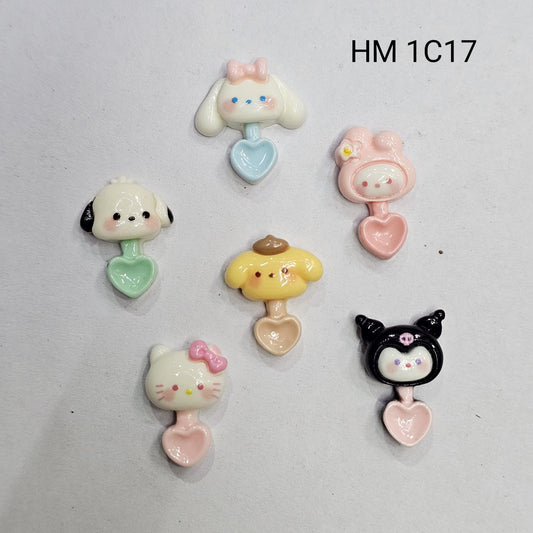 Cute UV Resin Cartoon Charms  100PCS - HM 1C17